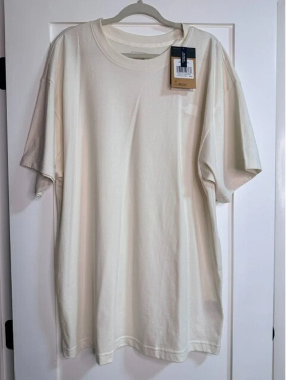 The North Face Men's XL Relaxed Fit Shirt Men's XL Beige Short Sleeve Logo Tee